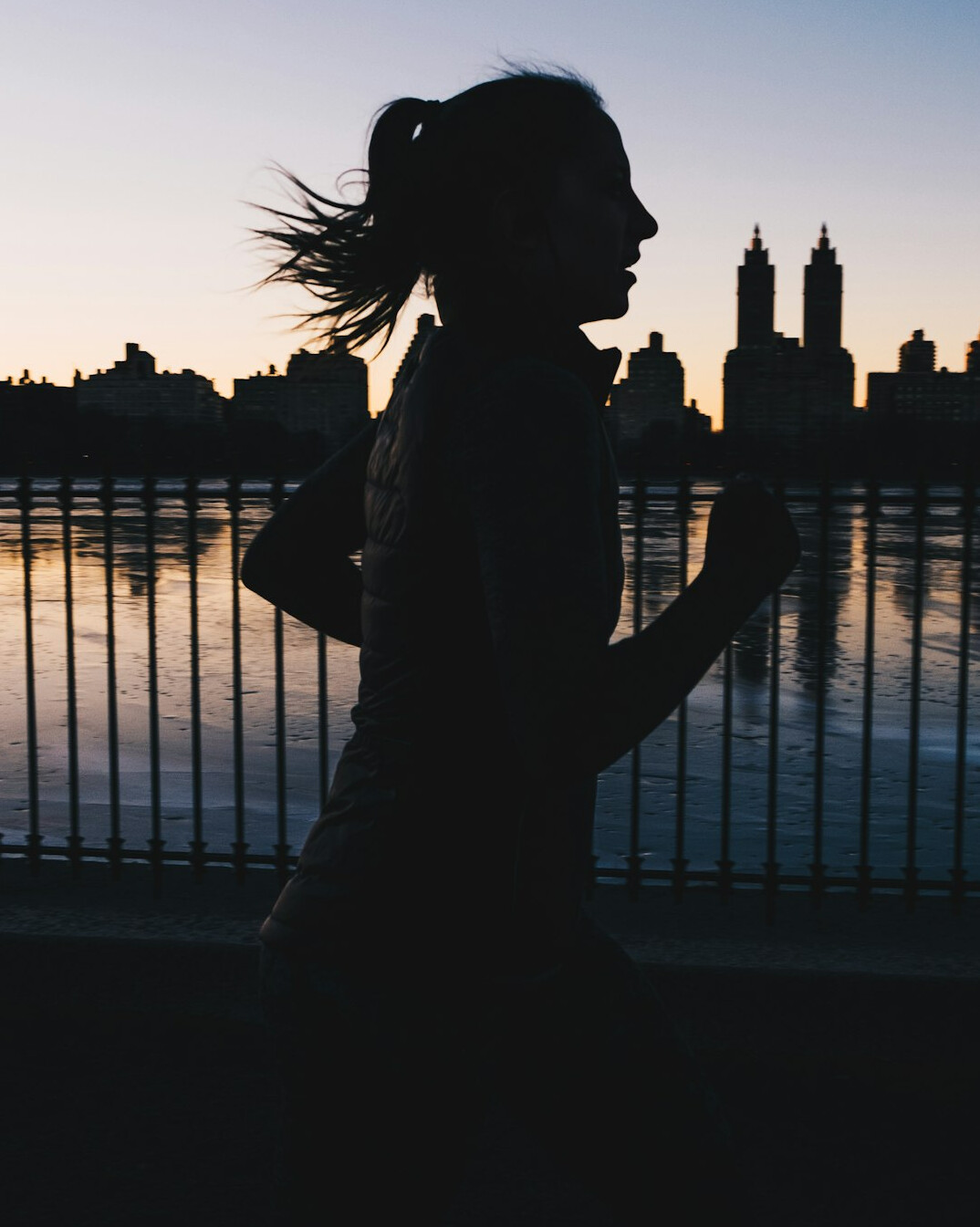 person running with energy
